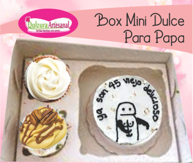 Dulzura Artesanal, caja box mini postre para papas personalizadas en Cali | Pedidos al Cel. 315 445 5977
