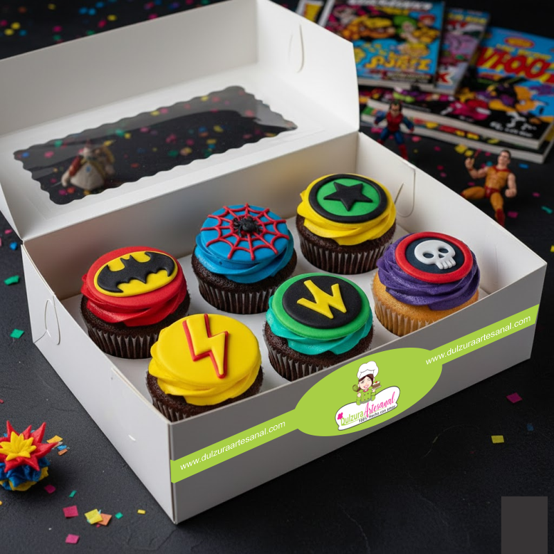 Cupcakes infantiles de superhéroes a domicilio en Cali