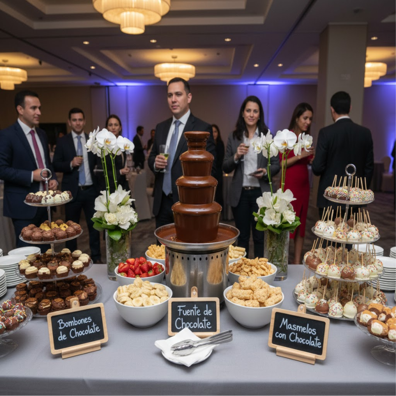 Mesa dulce para eventos corporativos y lanzamientos en Cali